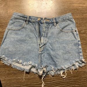 Frayed demon shorts
